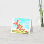 Poep of Pop Pup Bedankkaart (Voorkant)