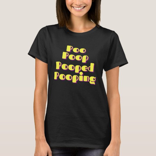 poep poep poeping t-shirt (Voorkant)