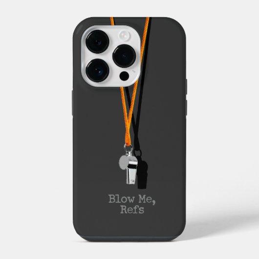 Poep, Scheidsrechters iPhone Hoesje (Achterkant)