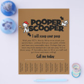 Poep Schepper zakelijk overzicht flyer (Enkel)