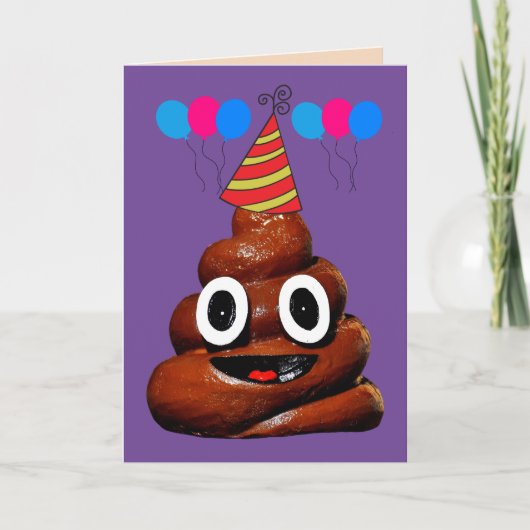 POEP SMILE FUNNY BIRTHDAY WENSKAART BEDANKKAART (Voorkant)