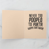 POEP SMILE GRAPPIG VERJAARDAG GROOT WENSKAART BEDANKKAART (Binnen)