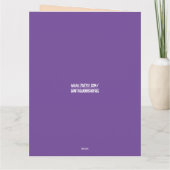 POEP SMILE GRAPPIG VERJAARDAG GROOT WENSKAART BEDANKKAART (Achterkant)