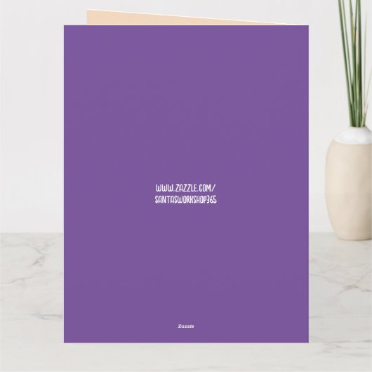 POEP SMILE GRAPPIG VERJAARDAG GROOT WENSKAART BEDANKKAART (Achterkant)