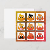 Poep Veel Gezichten  Oud Papier (Voorkant / Achterkant)