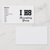 poep visitekaartje (Voorkant / Achterkant)