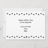 Poepchic Beste Springer Spaniel Hond Papa Vaderdag Feestdagenkaart (Achterkant)