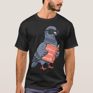 Poepen op mensen Grappige Duif Introvert Humor T-shirt