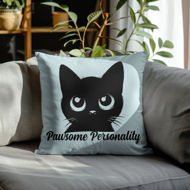 Poepie Persoonlijkheid Kat Design Kussen (Creator heeft geüpload)