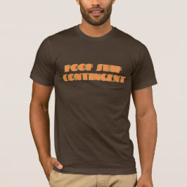Poepschip contingent - 2 woorden ruimte mannen t-shirt