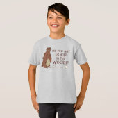 Poept een Beer in de Bossen? T-shirt (Voorkant volledig)