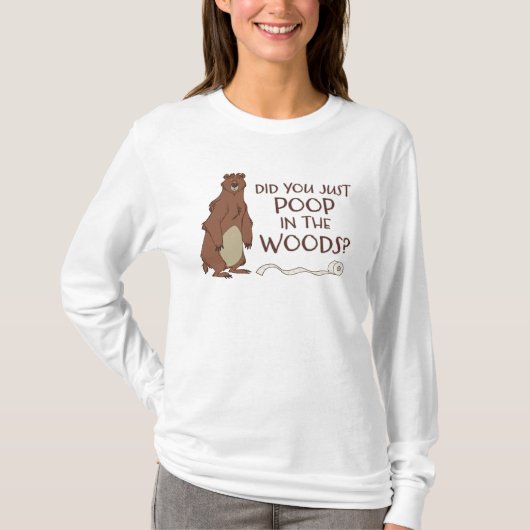 Poept een Beer in de Bossen? T-shirt (Voorkant)
