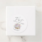 Poept het als zij poept - klein lam - bedankjes labels (In situ)