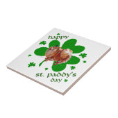 Poeranian St. Patrick's Day Tegeltje (Zijkant)