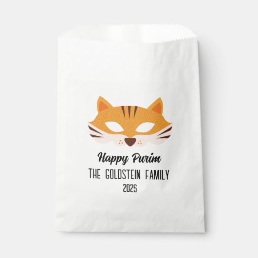 Poerim vossenmasker gemaskerd kostuum bedankzakje (Voorkant)