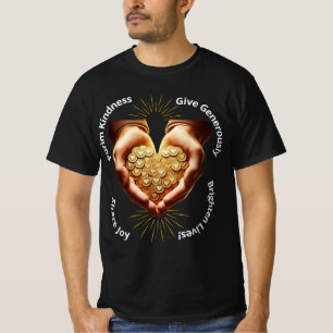 Poerim Vriendelijkheid: geef royaal, deel vreugde, T-shirt