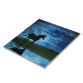 Poe's a Dream In a Dream with Horse and Sky Ce Tegeltje (Zijkant)