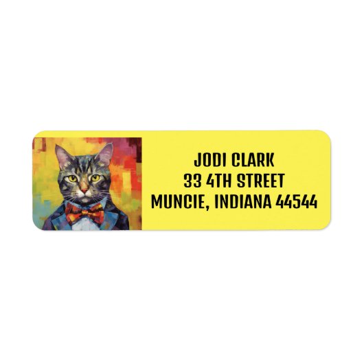 POES ART LABELS VOOR RETOURADRES (Voorkant)