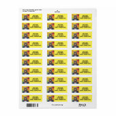 POES ART LABELS VOOR RETOURADRES (Full Sheet)