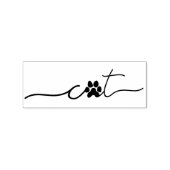Poes Cute Kat Rubberstempel (Afrduk)