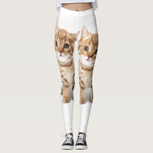 POES GEMBER KITTEN YOGABROEK LENDEXBROEK LEGGINGS (Voorkant)