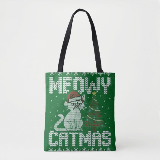 Poes Kerstmis Je Vuile Beest Tote Bag (Voorkant)
