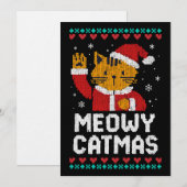 Poes Kerstmis Kaart (Voorkant / Achterkant)
