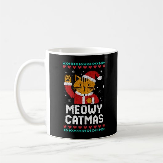 Poes Kerstmis Koffiemok (Links)