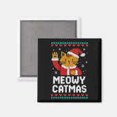 Poes Kerstmis Magneet (Voorkant / Achterkant)