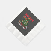 Poes Kerstmis Servet (Hoek)