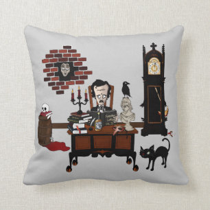 'Poe's Madness' Pillow Kussen
