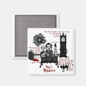 'Poe's Madness' (versie 2) Magneet (Voorkant / Achterkant)