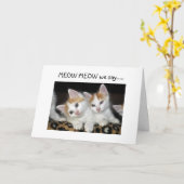 POES POES ZIET ER FANTASTISCH UIT OP "JOU" KAART (Gele Bloem)