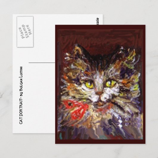 POES PORTRET BRIEFKAART (Voorkant / Achterkant)