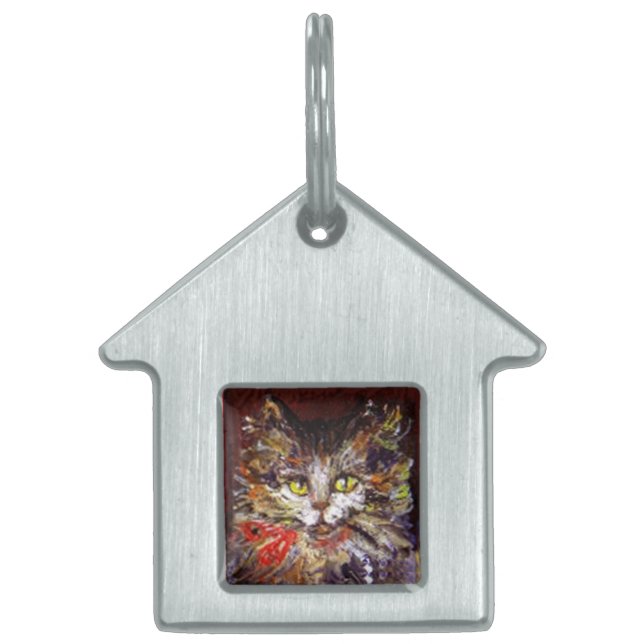 POES PORTRET HUISDIEREN NAAMPLAATJE (Voorkant)