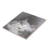 Poe's Raven Dreaming Droams Print Tegeltje (Zijkant)