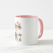 Poes Roze Hoed Hart Mok (Voorkant rechts)