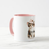 Poes Roze Hoed Hart Mok (Voorkant links)