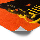 poes, schattig, kitten, kat, grappig, poezen, meme poster (Hoek)