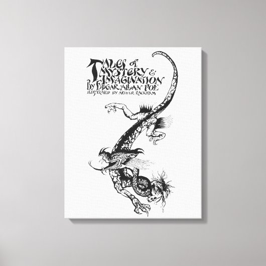 Poe's Tales of Mystery & Imagination Dragon Canvas Afdruk (Voorkant)