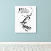 Poe's Tales of Mystery & Imagination Dragon Canvas Afdruk (Insitu (Houten vloer))