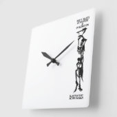 Poe's Tales of Mystery & Imagination Skeleton Vierkante Klok (Hoek)