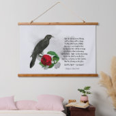 Poe's The Raven Hangend Wandkleed (Slaapkamer)
