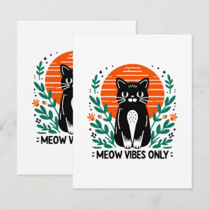 poes trillingen alleen notitiekaartje