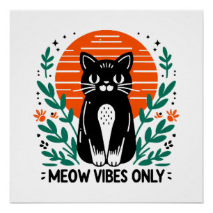 poes trillingen alleen perfect poster
