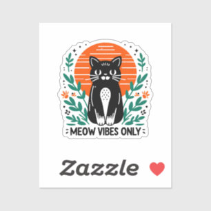 poes trillingen alleen sticker