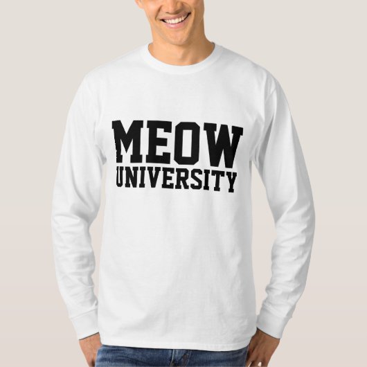POES UNIVERSITEIT, GRAPPIGE KAT T-shirts (Voorkant)