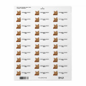 POES VAN GEMBER RETOURADRES ETIKETTEN (Full Sheet)