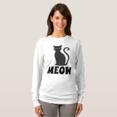POES ZWARTE KAT T-SHIRTS (Voorkant volledig)