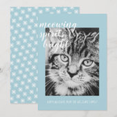 Poesengelster uw kattenfoto vakantie feestdagenkaart (Voorkant / Achterkant)